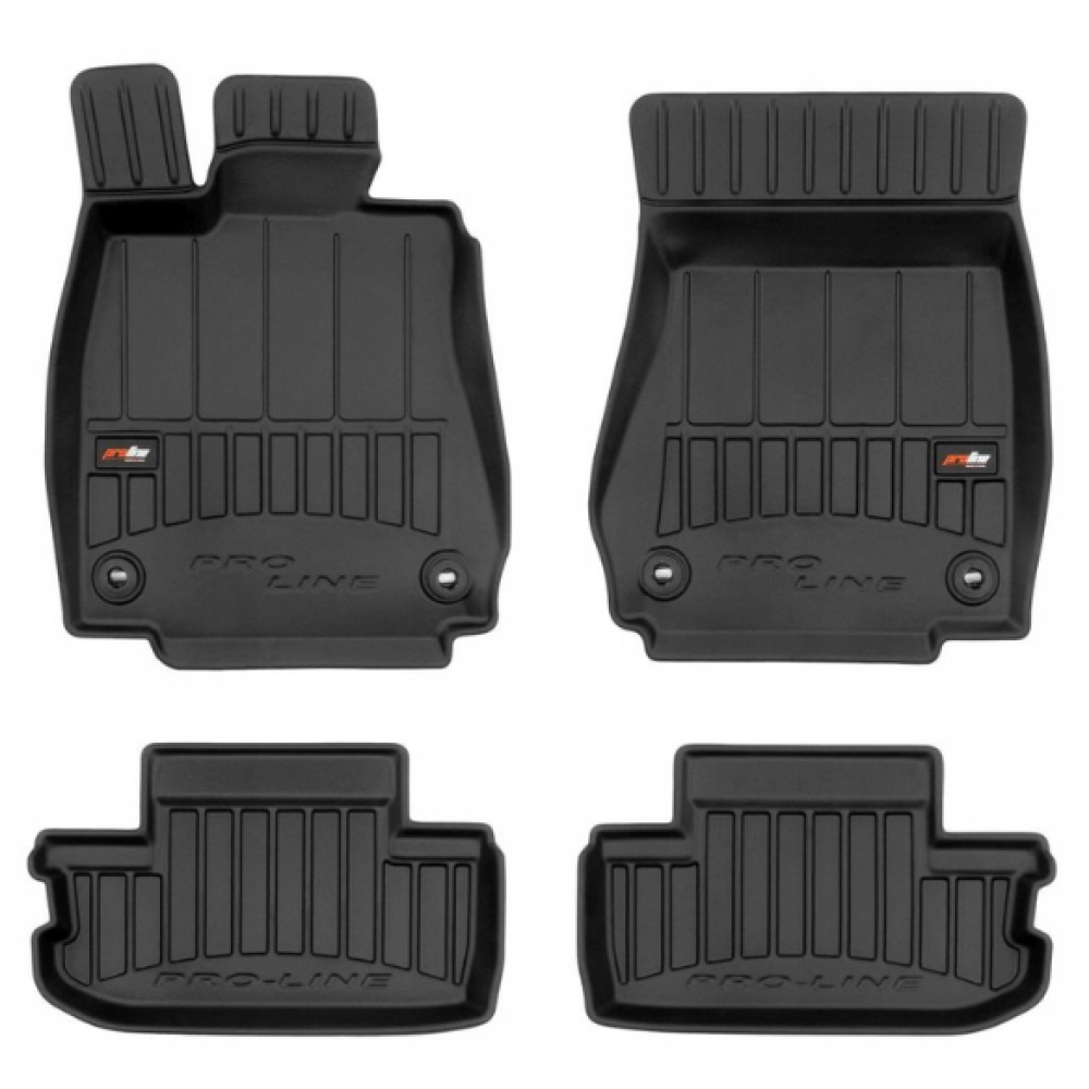 Car rubber floor mats black LEXUS RC (2014-...) 3D FROGUM