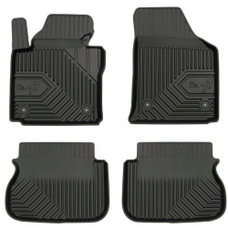ALFOMBRILLAS DE GOMA PARA COCHE NEGRAS VOLKSWAGEN CADDY (2003-...) N.º 77 FROGUM