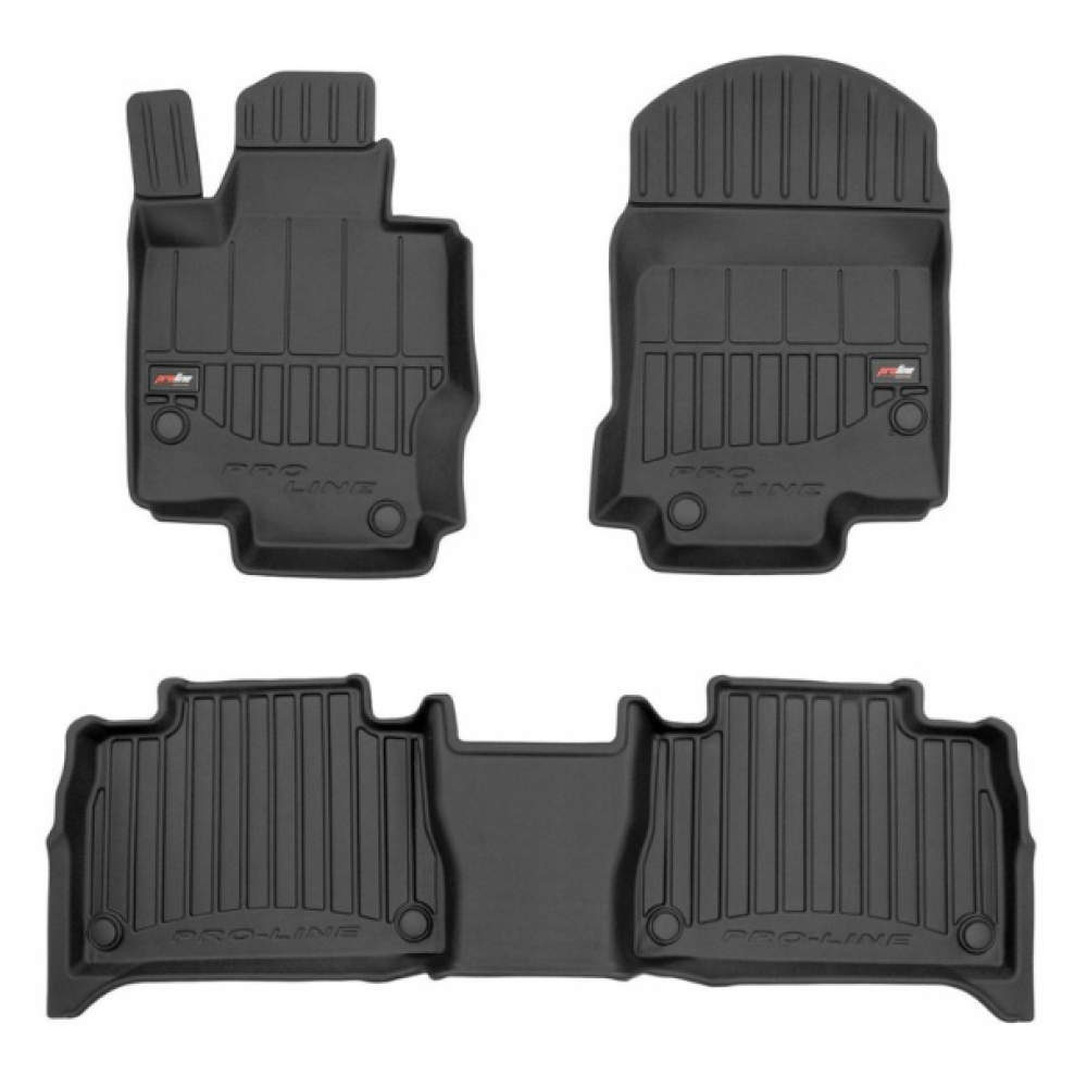 Car rubber floor mats black MB GLE-class II Coupe (2020-...) 3D FROGUM