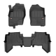 Car rubber floor mats black NISSAN PATHFINDER (5s.)(2004-2014) 3D FROGUM
