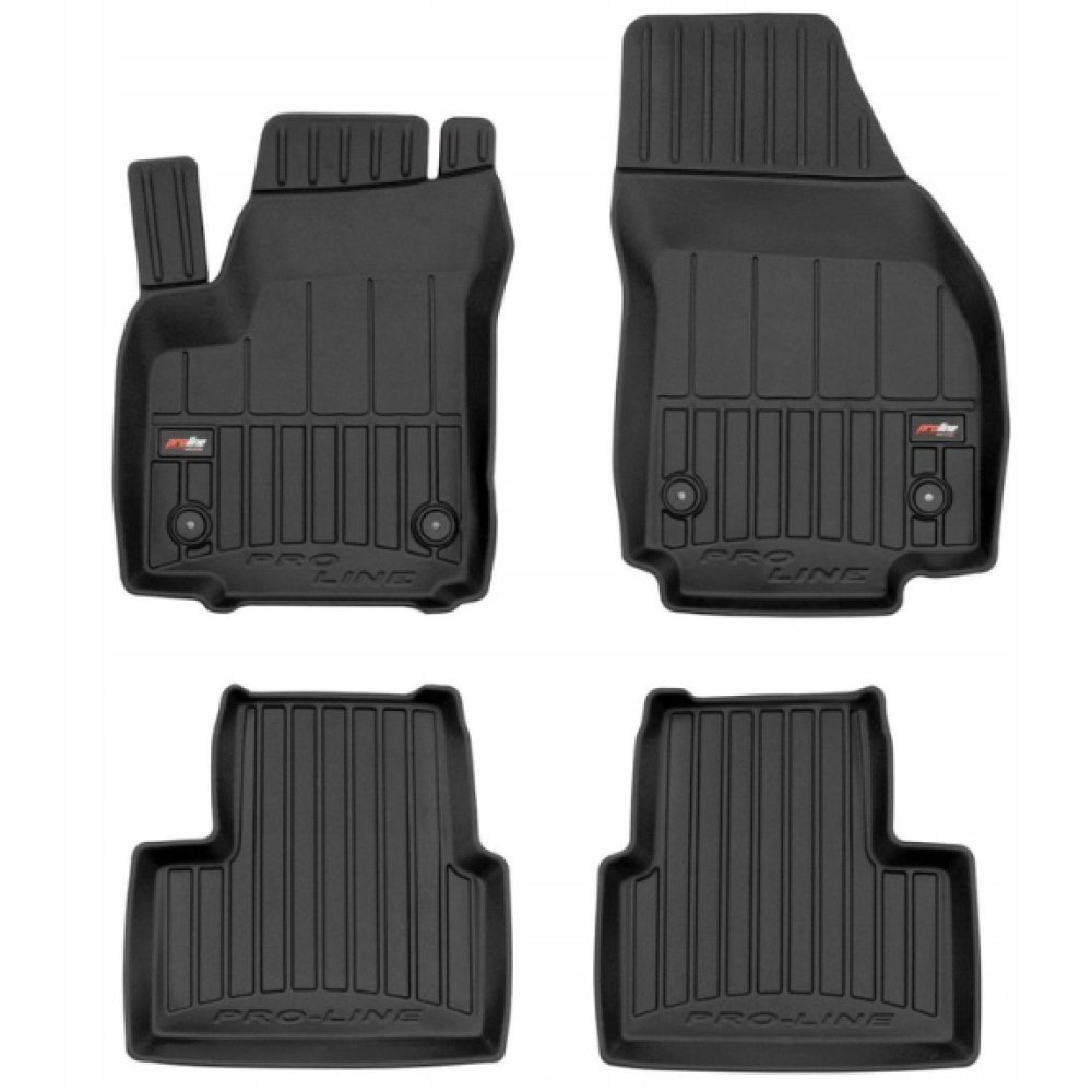 Car rubber floor mats black OPEL MERIVA B (2010-...) 3D FROGUM