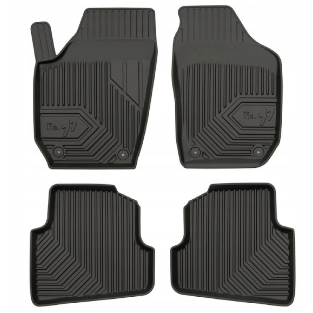 ALFOMBRILLAS DE GOMA PARA COCHE NEGRAS SKODA FABIA II (2007-2014) N.º 77 FROGUM