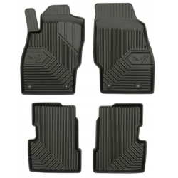  CAR RUBBER FLOOR MATS BLACK OPEL CORSA D (2006-2014) NO.77 FROGUM