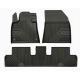 CAR RUBBER FLOOR MATS BLACK CITROEN C4 PICASSO II (2013-2019) NO.77 FROGUM