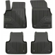 CAR RUBBER FLOOR MATS BLACK AUDI Q7  II (2015-...) NO.77 FROGUM