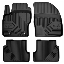 CAR RUBBER FLOOR MATS BLACK FORD FOCUS II (2004-2011) NO.77 FROGUM