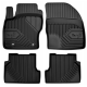 CAR RUBBER FLOOR MATS BLACK FORD FOCUS II (2004-2011) NO.77 FROGUM