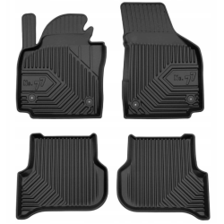 CAR RUBBER FLOOR MATS BLACK SEAT ALTEA (2004-2015) NO.77 FROGUM