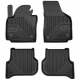 CAR RUBBER FLOOR MATS BLACK SEAT ALTEA (2004-2015) NO.77 FROGUM