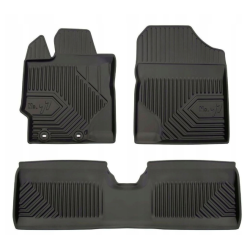 CAR RUBBER FLOOR MATS BLACK TOYOTA YARIS III (2011-2019) NO.77 FROGUM