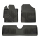 CAR RUBBER FLOOR MATS BLACK TOYOTA YARIS III (2011-2019) NO.77 FROGUM