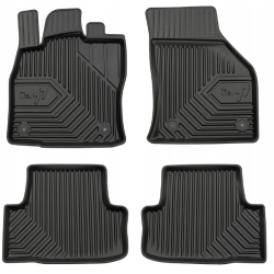 CAR RUBBER FLOOR MATS BLACK SKODA KAROQ (2017-...) NO.77 FROGUM