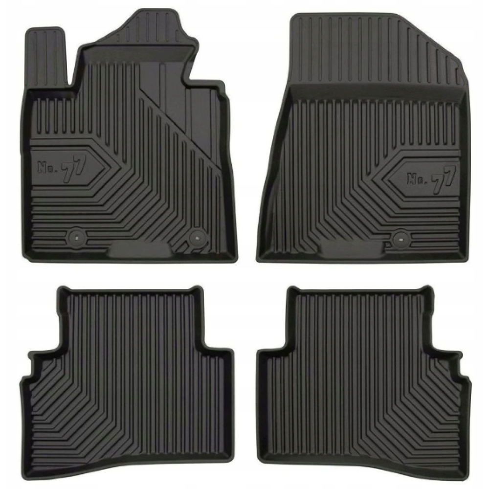 CAR RUBBER FLOOR MATS BLACK KIA SPORTAGE IV (2015-2021) NO.77 FROGUM
