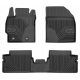 CAR RUBBER FLOOR MATS BLACK TOYOTA AURIS I (2006-2013) NO.77 FROGUM