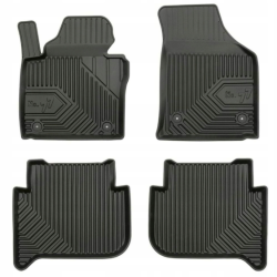 CAR RUBBER FLOOR MATS BLACK VOLKSWAGEN TOURAN (2003-2014) NO.77 FROGUM