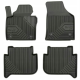 CAR RUBBER FLOOR MATS BLACK VOLKSWAGEN TOURAN (2003-2014) NO.77 FROGUM