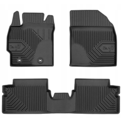 CAR RUBBER FLOOR MATS BLACK TOYOTA COROLLA (2007-2013) NO.77 FROGUM