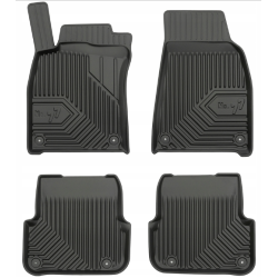 CAR RUBBER FLOOR MATS BLACK AUDI A6 (2006-2011) NO.77 FROGUM