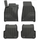 CAR RUBBER FLOOR MATS BLACK AUDI A6 (2006-2011) NO.77 FROGUM