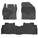 CAR RUBBER FLOOR MATS BLACK TOYOTA VERSO (2009-2018) NO.77 FROGUM