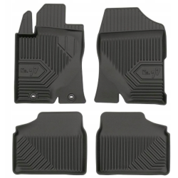 CAR RUBBER FLOOR MATS BLACK TOYOTA AVENSIS II (2003-2009) NO.77 FROGUM