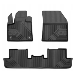 CAR RUBBER FLOOR MATS BLACK PEUGEOT 3008 II (2017-...) NO.77 FROGUM
