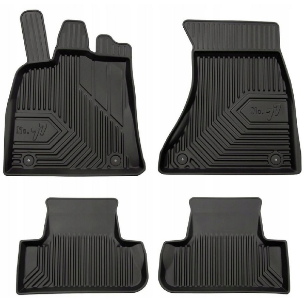 CAR RUBBER FLOOR MATS BLACK AUDI Q5 (2008-2016) NO.77 FROGUM