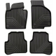 CAR RUBBER FLOOR MATS BLACK VOLKSWAGEN PASSAT B7 (2010-2014) NO.77 FROGUM