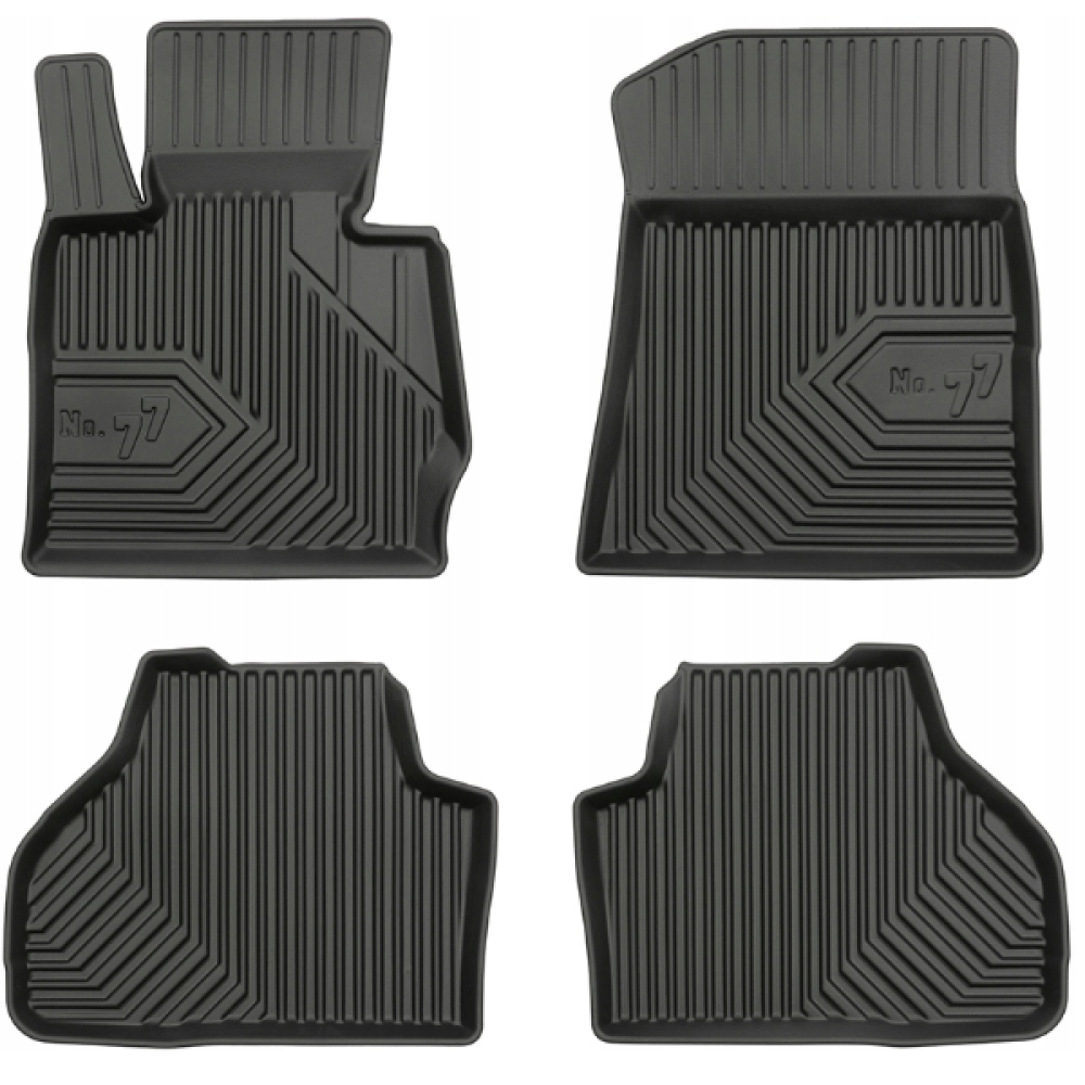 CAR RUBBER FLOOR MATS BLACK BMW X4 F26 (2014-2018) NO.77 FROGUM