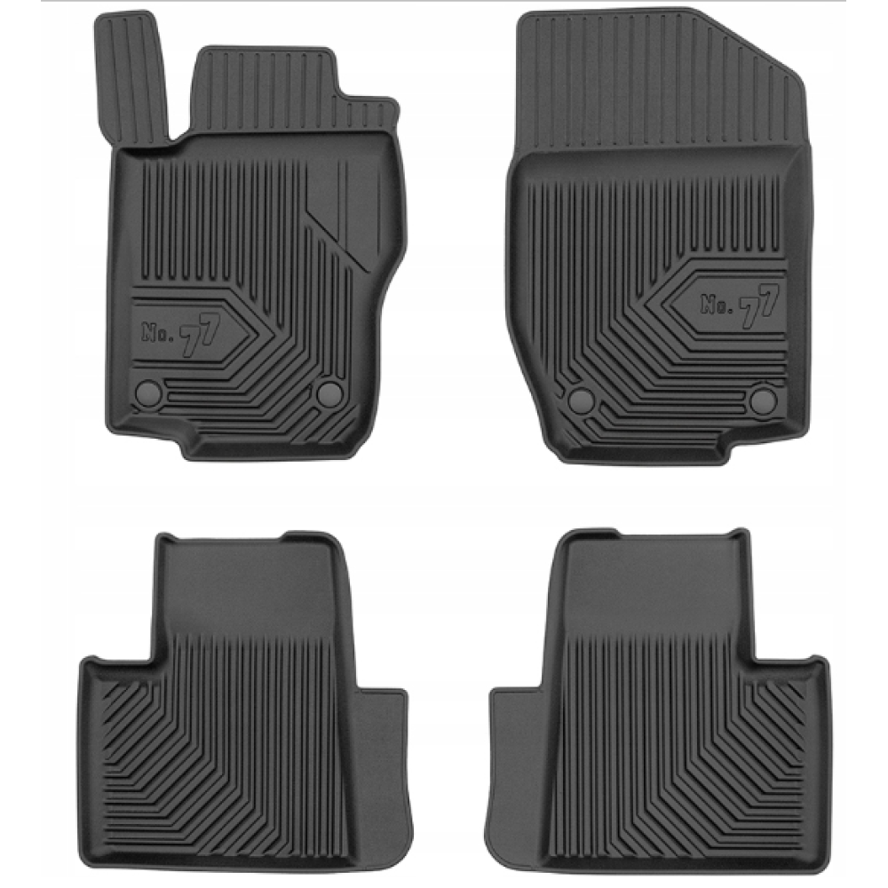 CAR RUBBER FLOOR MATS BLACK MB ML W164 (2005-2011) NO.77 FROGUM