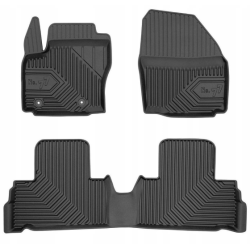 CAR RUBBER FLOOR MATS BLACK FORD S-MAX (2006-2014) NO.77 FROGUM