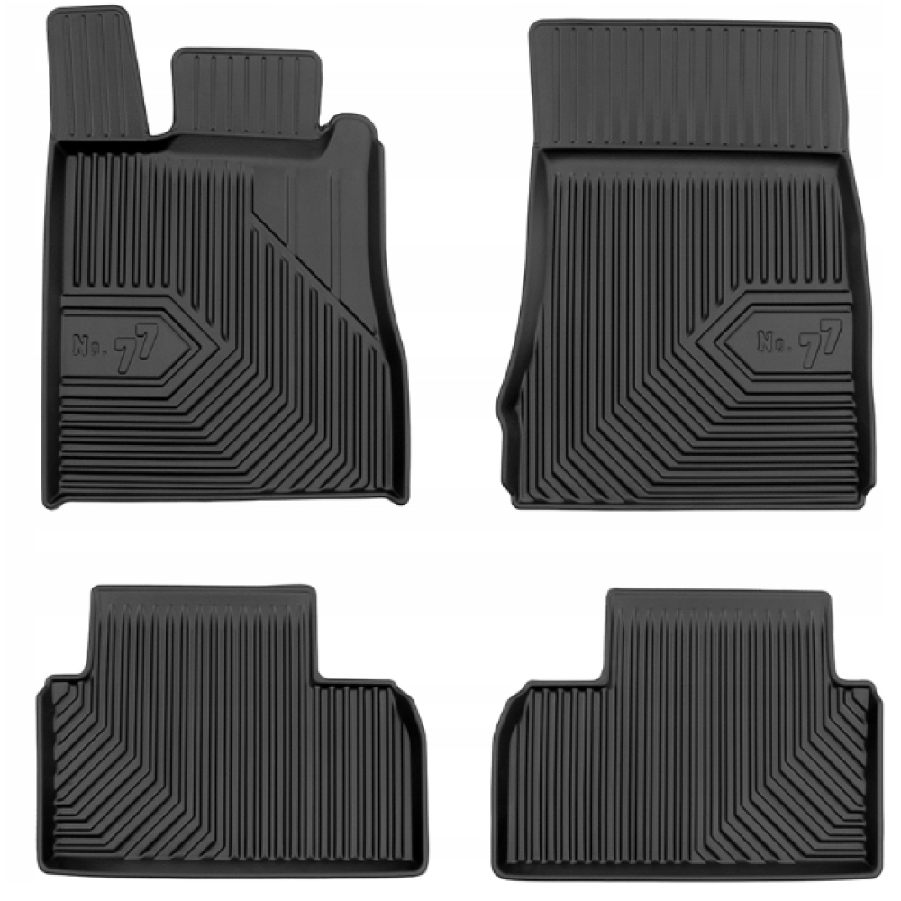 CAR RUBBER FLOOR MATS BLACK MB S-CLASS W220 (1998-2005) NO.77 FROGUM