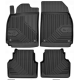 CAR RUBBER FLOOR MATS BLACK SAAB 9-3 II (2002-2015) NO.77 FROGUM