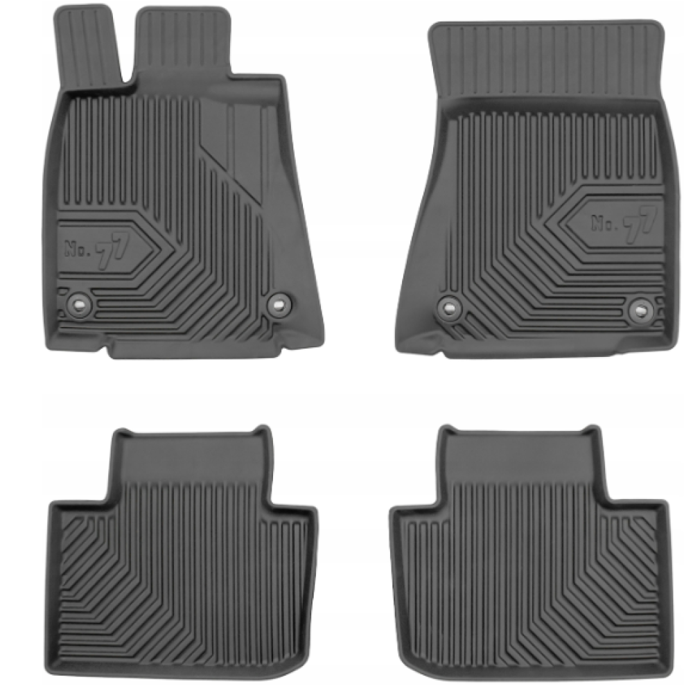 CAR RUBBER FLOOR MATS BLACK LEXSUS IS III (2013-...) NO.77 FROGUM