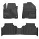 CAR RUBBER FLOOR MATS BLACK HYUNDAI KONA ELECTRIC (2018-...) NO.77 FROGUM