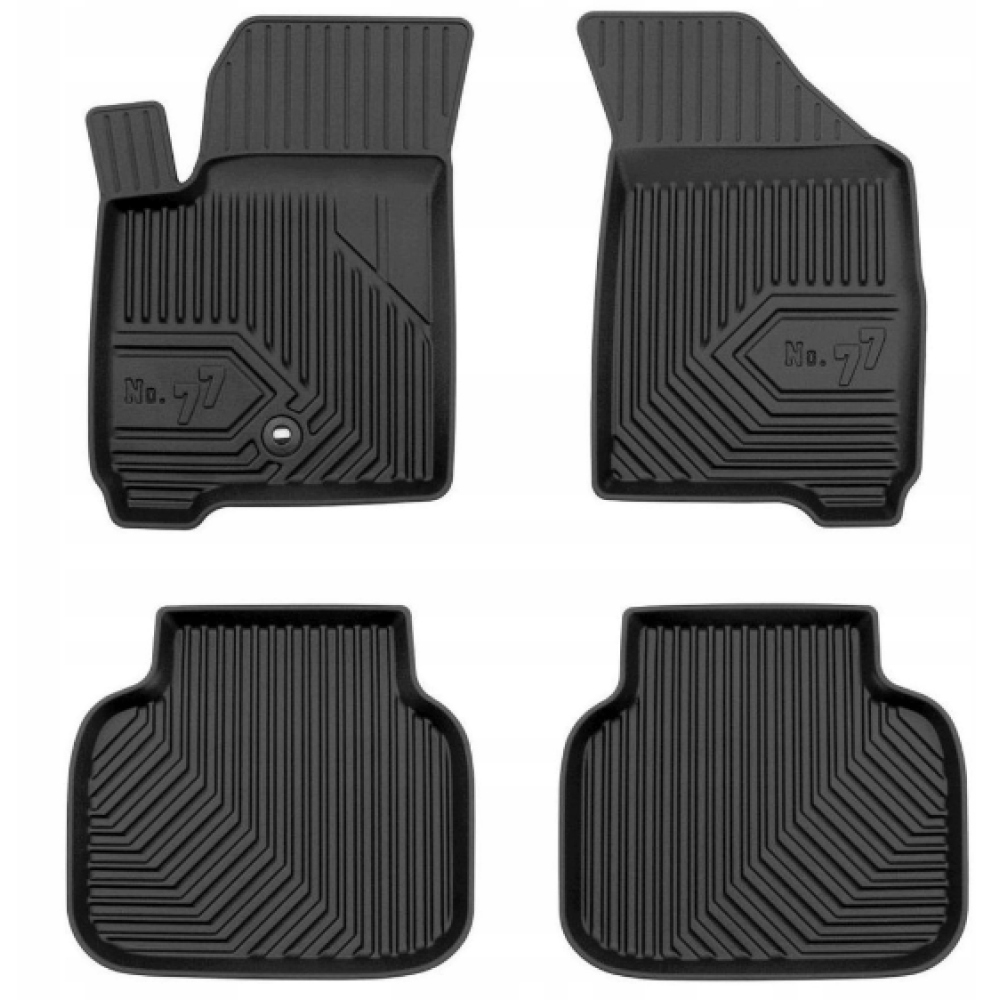 CAR RUBBER FLOOR MATS BLACK DODGE JOURNEY (2008-2020) NO.77 FROGUM