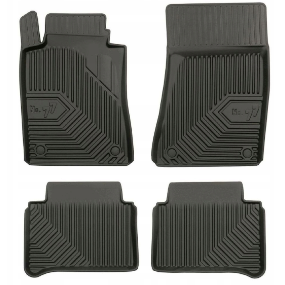 CAR RUBBER FLOOR MATS BLACK MB E-CLASS W211 (2002-2009) NO.77 FROGUM