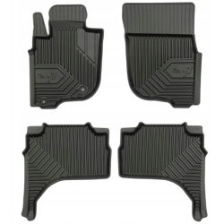 CAR RUBBER FLOOR MATS BLACK MITSUBISHI L200 (2015-...) NO.77 FROGUM