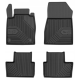 CAR RUBBER FLOOR MATS BLACK NISSAN JUKE II (2019-...) NO.77 FROGUM