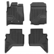 CAR RUBBER FLOOR MATS BLACK FORD RANGER IV (2015-...) NO.77 FROGUM