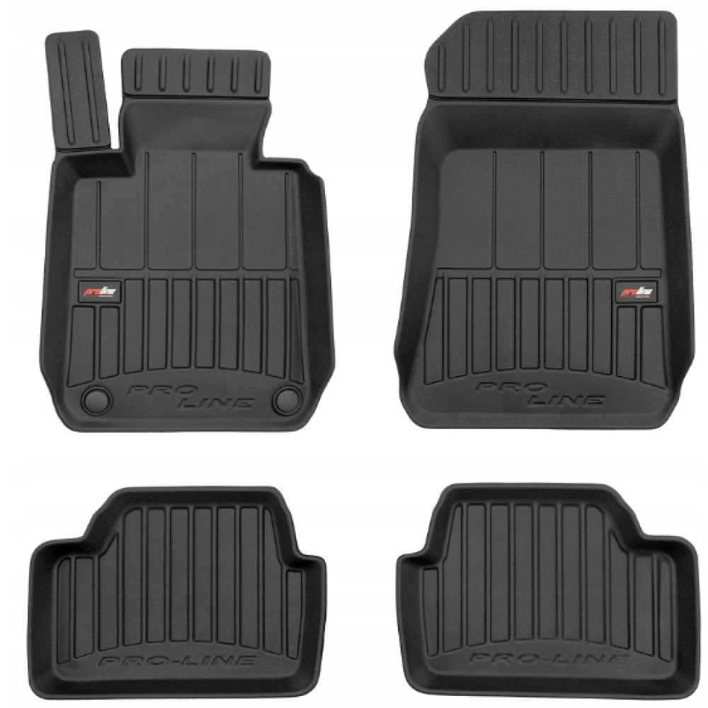CAR RUBBER FLOOR MATS BLACK BMW 1 Serie E87 (2004-2011)  3D FROGUM
