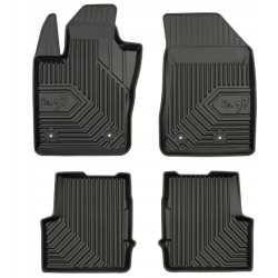 CAR RUBBER FLOOR MATS BLACK FIAT 500X (2014-...) NO.77 FROGUM