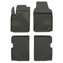 CAR RUBBER FLOOR MATS BLACK FIAT 500 (2007-...) NO.77 FROGUM