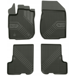 CAR RUBBER FLOOR MATS BLACK DACIA SANDERO II (2012-2020) NO.77 FROGUM