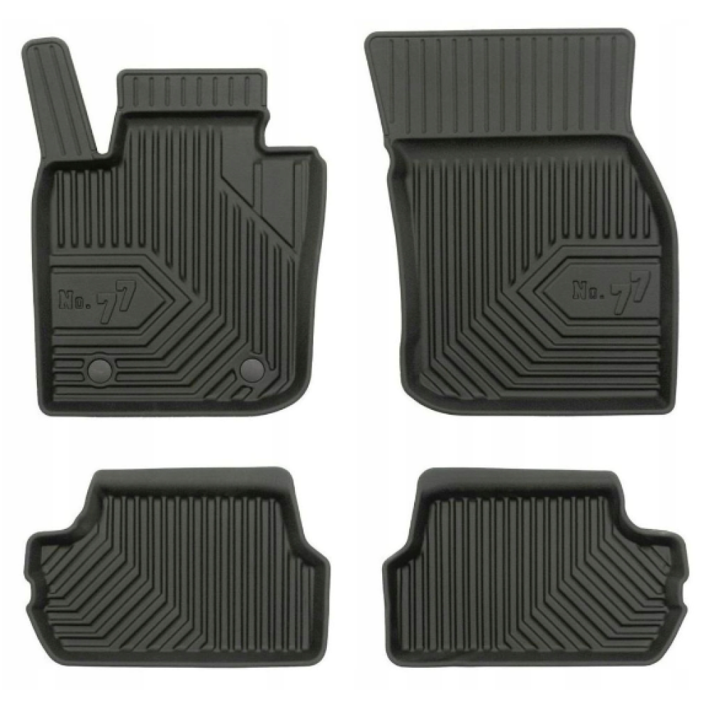CAR RUBBER FLOOR MATS BLACK MINI COOPER S III (3d.)(2014-...) NO.77 FROGUM