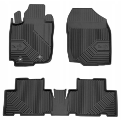 CAR RUBBER FLOOR MATS BLACK TOYOTA RAV4 III (2006-2012) NO.77 FROGUM