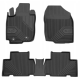 CAR RUBBER FLOOR MATS BLACK TOYOTA RAV4 III (2006-2012) NO.77 FROGUM