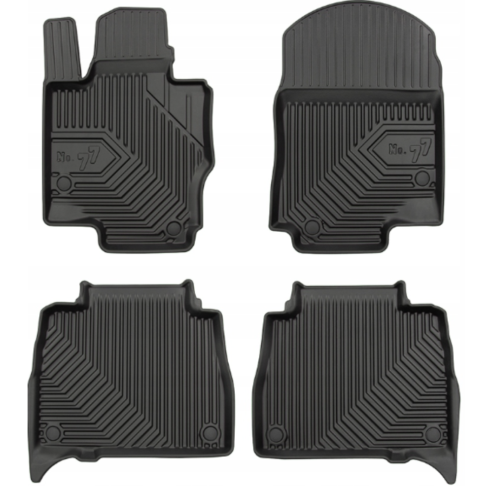 CAR RUBBER FLOOR MATS BLACK MB GLE-CLASS II W167 (2019-...) NO.77 FROGUM