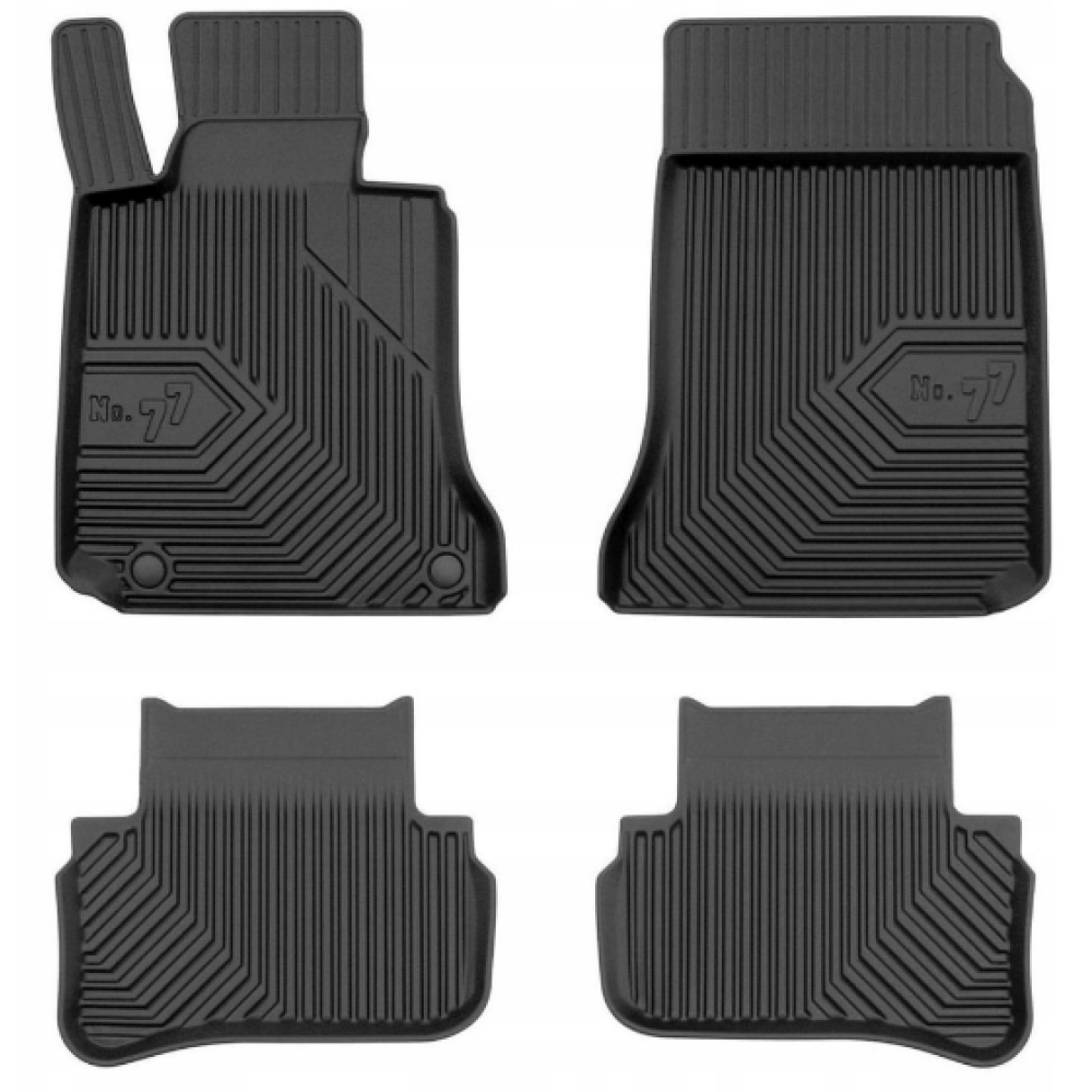 CAR RUBBER FLOOR MATS BLACK MB C-CLASS W204 (2007-2014) NO.77 FROGUM