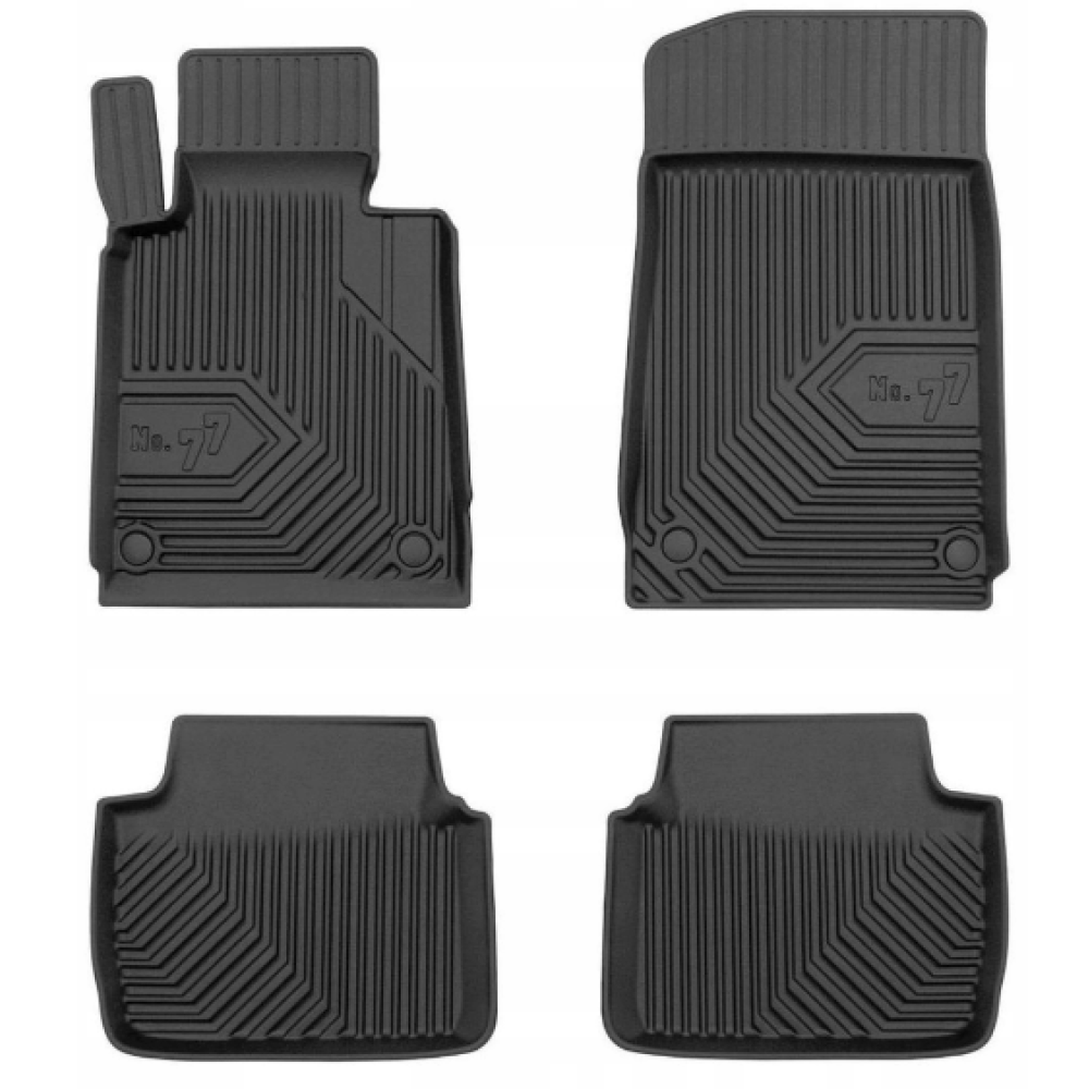 CAR RUBBER FLOOR MATS BLACK BMW 3 E46 (1998-2007) NO.77 FROGUM